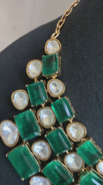 Grand Polki & Emerald Kundan Style Choker Set