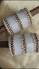 Traditional Indian Wedding Bridal Chura with Stone Kada in White Finish, Indian Wedding Chooda, Bridal Bangle Set, Bridal Choora Bangles