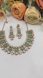 Kundan Bridal Necklace & Earrings Set | Indian Jewellery | Beautiful Kundan Stone Jewellery | Indian Necklace Set