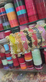 Indian New Kashmiri Ghunghroo Bangles with Raindrop Design | Bridal Bangle Set | Traditional Indian Jewellery Bangles Set