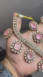 Indian Bridal Luxe Design Polki Choker Set, Luxe Polki Pakistani Jewelry Set, Pakistani Polki Choker Set, Bollywood Polki Necklace Set