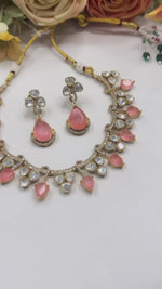 Stone Necklace & Earrings Set | Indian Jewellery | Stone Jewellery | Indian Necklace Set