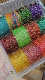 Elegant Traditional Glass Bangle Set – Timeless Ethnic Charm