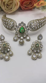 Royal Kundan Choker Necklace & Earrings Set | Indian Jewellery | Jewellery | Indian Necklace Set