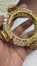 Royal Openable Kundan Polki Kada – Heritage Bridal Grandeur
